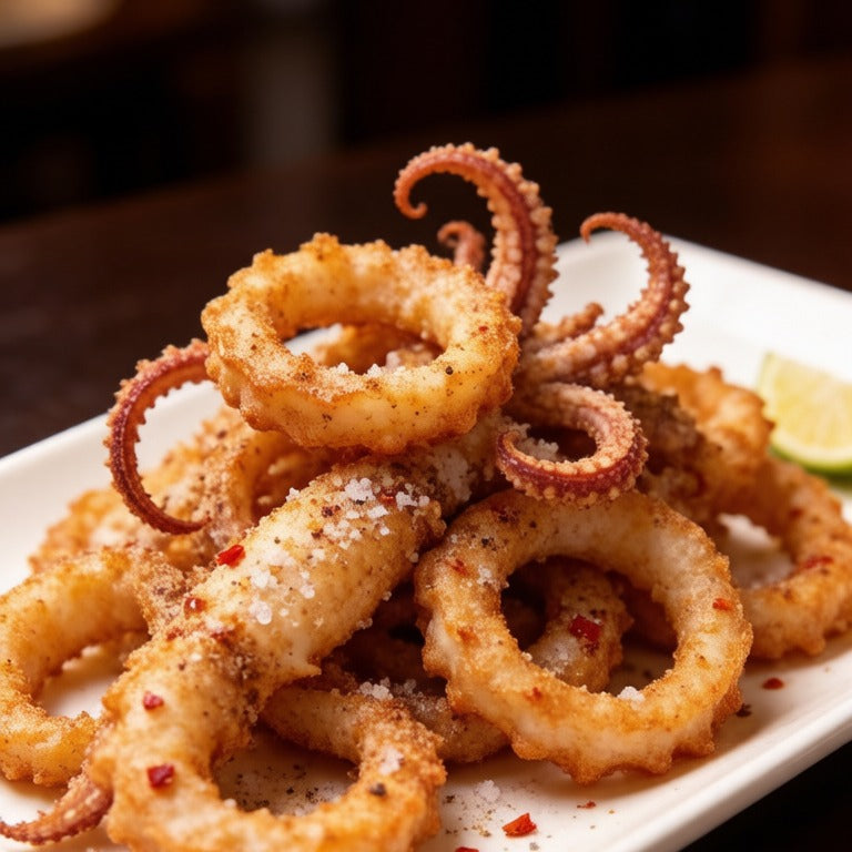 Extra large fresh squid - saltpepper