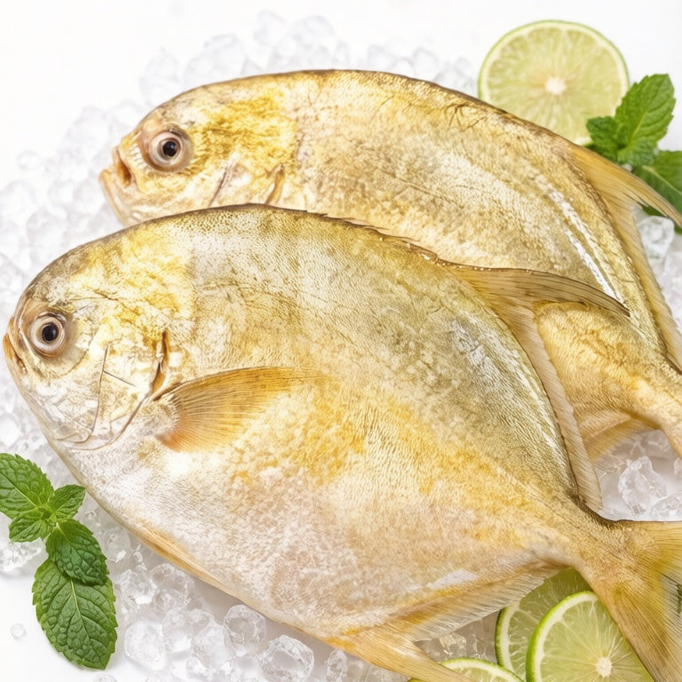 Jumbo golden pomfret - WholeIce