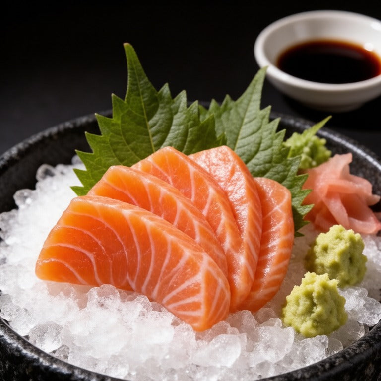 Norwegian salmon center-cut steaks - sashimi